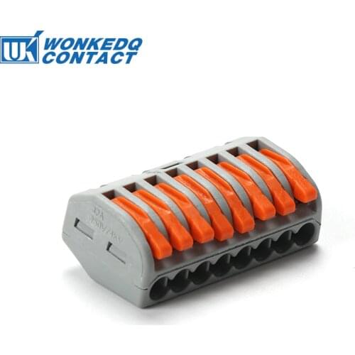 Wire Cable Connector Terminals 222-418 Push In Compact plicing Connector Plastic Material PA66 Mini Fast Connectors 10PCS