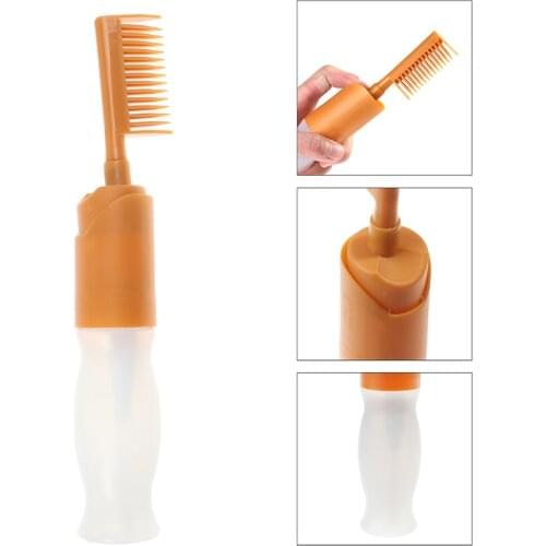 110ML New Plastic Hair Dye Refillable Bottle Applicator Comb Dispensing Hair Salon Easy Hair Coloring Hairdressing Styling Tools