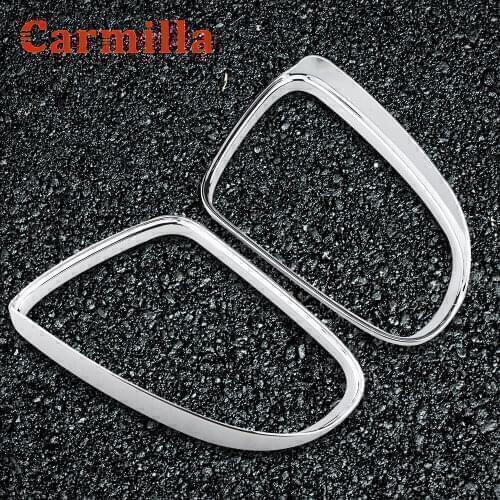 2Pcs/Set Rear View Mirror Protection Sticker for Hyundai Kona Kauai 2017-2021 ABS Chrome Car Rearview Mirror Rain Visor Trim