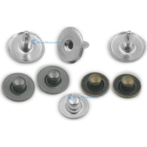 20 pcs 100 pcs 8mm 12mm Brass garment jeans buttons Rivet Fastener Stud Pants Denim Garment Leather Craft Bag Sewing