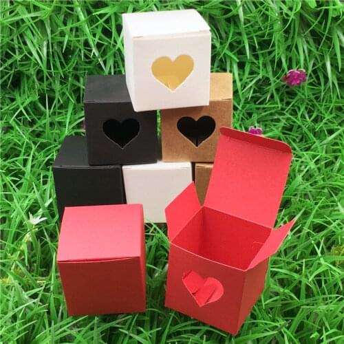 20Pcs/Lot Kraft Paper Small Gift Packaging Box Craft Paper Cupcake Packing Boxes Small Perfume Bottle Package Boxes Trinkets