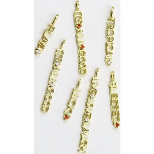 20 Pcs Tiny jewelry pendant word Style pendant jewelry Gift fashion Jewelry pendant Gift 7397