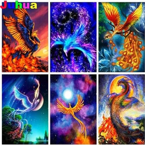 Phoenix 5d diy diamond painting full square/round drill mosaic mythic bird diamond embroidery gift diamond stitch home decor