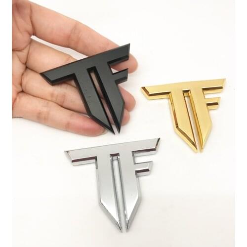 Car styling 3D metal TF Emblem Badge Transformers sticker for For Hyundai Toyota Nissan Audi Skoda Renault Opel Lada Chevrolet
