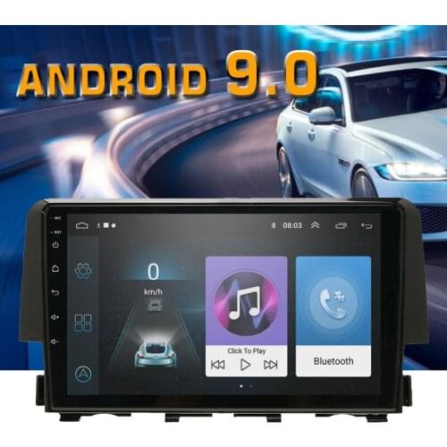 9'' Android 9.0 WIFI Car Stereo Radio GPS Head Unit for Honda Civic 2016-2018 Car Electronics Multimedia Video Player 2Din