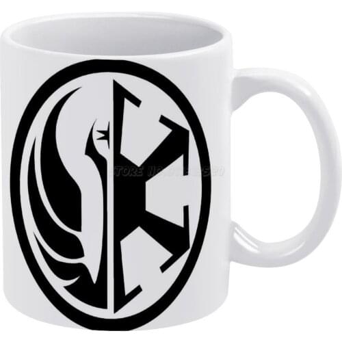 Republic / Empire Logo White Mug To Friends and Family Creative Gift 11 Oz Mug Coffee Ceramic Mug Republic Empire