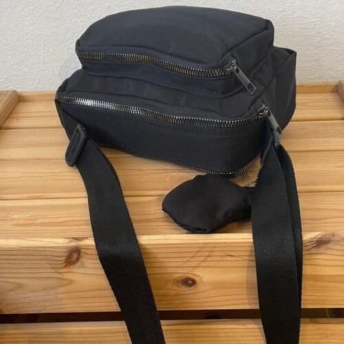 Tonar Horni Black Soft Fabric Horizontal Messenger Bag New Season Casual Stylish Simple