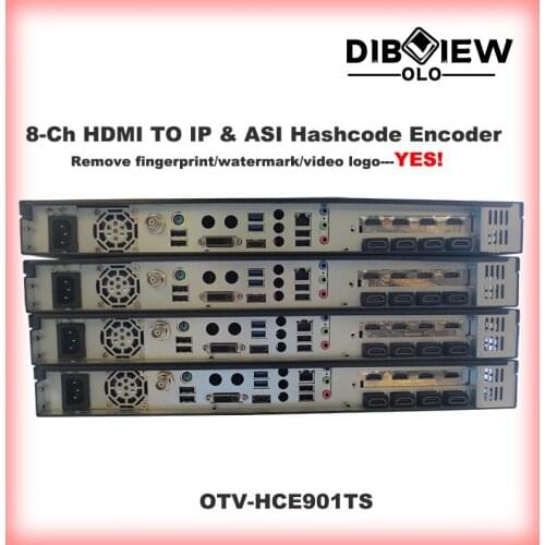 DIBVIEWOLO RTMP/UDP/RTP 8 in1 HDMI To ASI Hashcode Remove Encoder With Audio Code Removing For Live Video Streaming HD IPTV