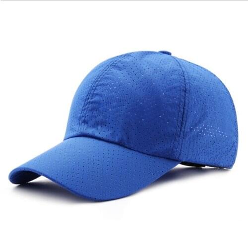 Mens and womens summer breathable mesh hat sun visor quick-drying caps Outdoor sports baseball cap