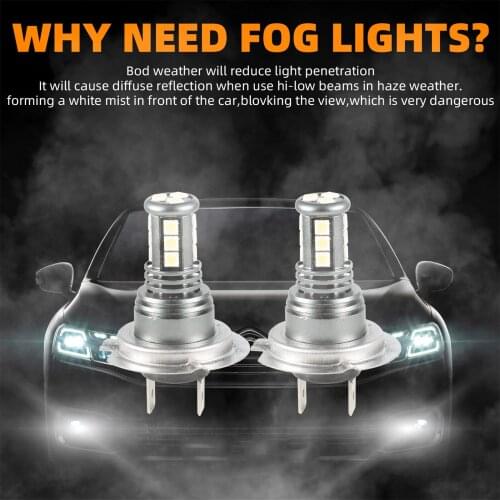 2PCS 60W 12000LM Car Headlight H4 H7 H11 9005 5202 V11 Headlamp 12V/24V 6500K LED Waterproof Fog Light Bulbs