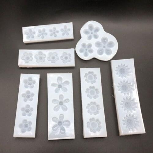 1pcs Sunflower Flower Liquid Silicone Mold For DIY Resin Jewelry Necklace Earring Pendant Mold Resin Making