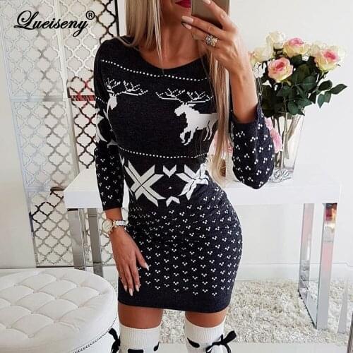LUEISENY Fashionable Knitted Dresses