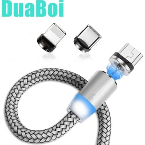 1m 2m Magnetic USB Type C Cable Micro Charging Wire for Samsung Galaxy M21 M31 A21S A51 A71 For iPhone 8 Plus X Xs Xr 11 Pro SE2