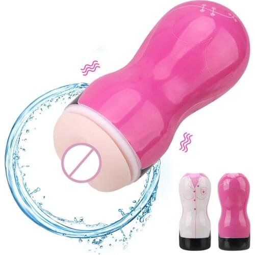 Male Masturbation Cup Real Pussy Artificial Vagina Soft Tight Vagina Masturbator Cup Sex Toys for Men Sex Machine