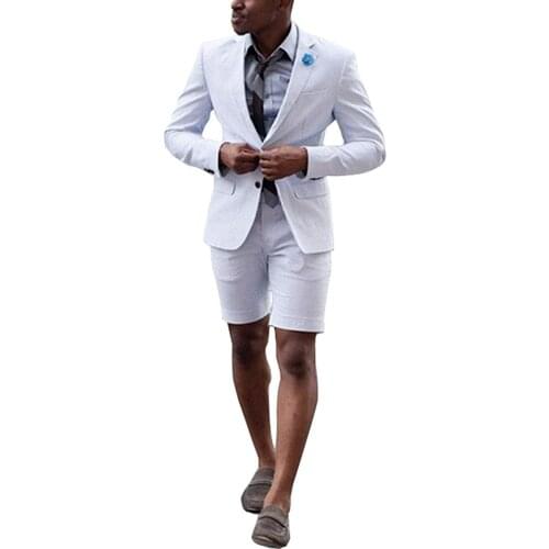 Mens Business Holiday Suits 2 Pieces Regular Fit Notch Lapel Solid Prom Pink Tuxedos White Wedding (Blazer+Pants)