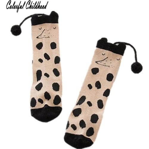 Newborn Baby Wool Socks Girl Infant Kids Cute Mole Pattern Long Knee Socks Sweet Casual Baby Warm Cotton Toddler Children Sock