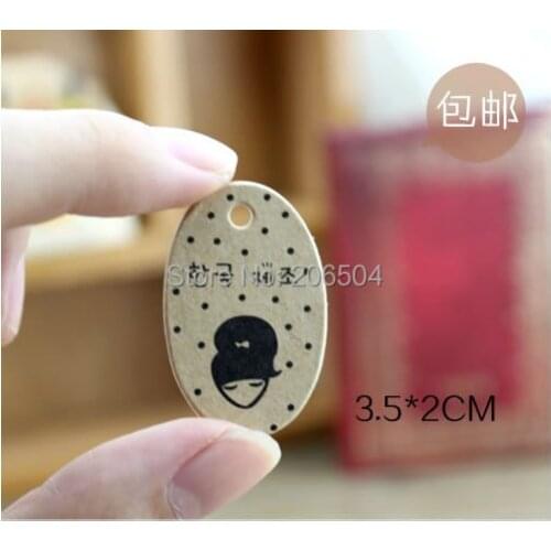 NEW Mini Tag! (String Included) Lovely Small Kraft Heart Gift Tag Retro Hang tag (Kraft paper) 500pcs/lot yxc043