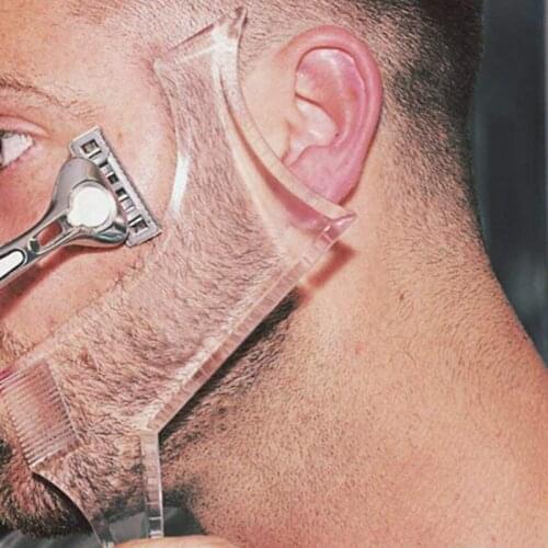 New Fashion Men Beard Shaping Styling Template Comb Mens Beards Combs Beauty Tool for Hair Beard Trim Templatesival