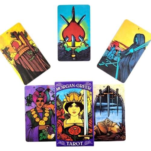 New High Quality Morgan Greer Tarot Cards Fortune Guidance Telling Divination Deck Board Game With PDF Guidebook For Friend Game