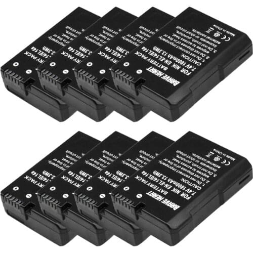 Wholesale 8pcs batterie EN-EL14 EN EL14 EN EL14a EN-EL14A Battery pack for Nikon D3100 D3200 D5100 D5200 DF P7000 P7100 P7200