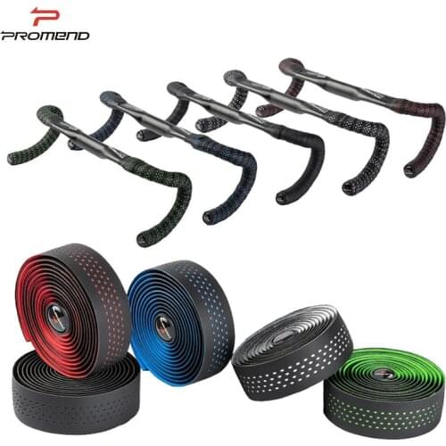 PROMEND Sweat Absorbing Bicycle Handlebar Grips Tape Non-slip Road Bike Handlebar Tape Cycling Handlebar Tape Bike Accessories