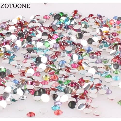 ZOTOONE Resin Rhinestone Heart FlatBack Crystal Applique Nail Art Decorations Flat Back Glue On Rhinestones Designs Strass DIY C