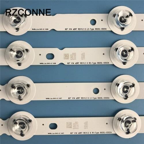 LED Backlight strip For LG 60" V14 sDRT REV1.2 6920L-0503A 6920L-0502A 6920L-0500A 6920L-0501A 60LB730v-ze 60GB7800 LC600DUF