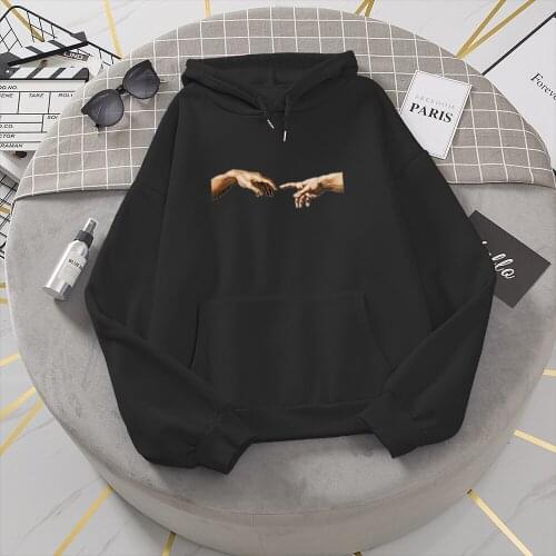 Fashion Aesthetic Hoodie 90s Graphic Women Oversize Sweatshirt Soft Winter Hoodie with Pocket Creative Tracksuit Warm Sweatsuit