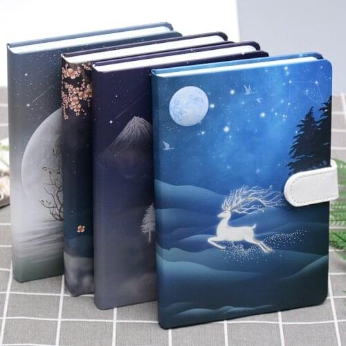 "Spirit Deer" Vintage Diary Hard Cover Journal Study Notebook Notepad Stationery Gift
