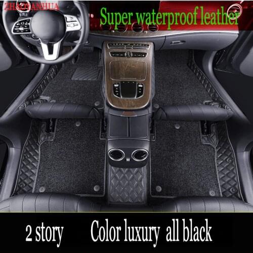 Waterproof Anti-dirty Leather car floor mats for all Cars Mazda 2 3 Axela 5 6 Atenza 8 CX-4 CX-5 CX-7 CX-9 MX-5 kоврики для авто