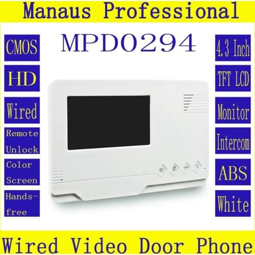 High Quality Professional Smart Home 4.3 inch Screen Video Intercom Phone New Indoor Monitor Surface Mounting On The Wall D294b