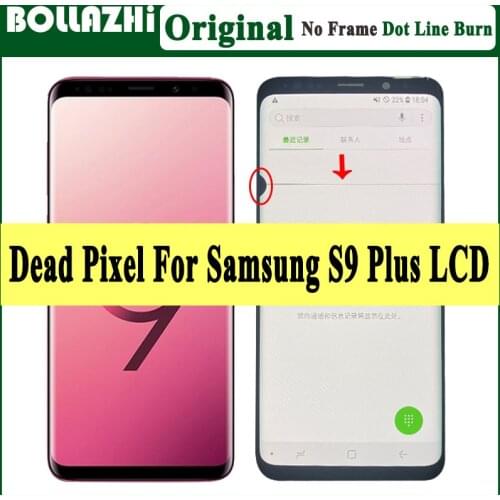 6.2"Dead Pixel-Dot Point Line LCD For Samsung Galaxy S9 Plus LCD Display Touch Screen Digitizer Assembly For Samsung S9+ Display