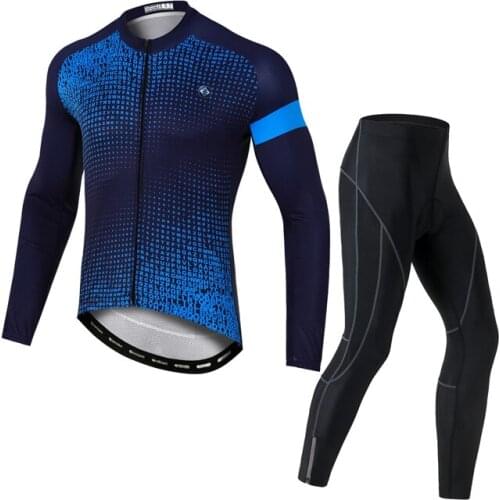 YOCENE Mens Team Autumn Spring Thermal Long Sleeve Jersey Road Bicycle Clothing Race Fit Cycling Wear