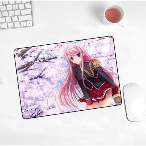 Anime Girl Mousepad 220x180x2mm Game Player Mouse Office Laptop Pc Keyboard Mouse Pad Office Decoration Home Keyboard Pad