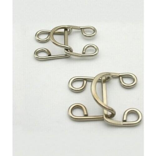 50sets Trouser hook Skirt hook 17# 18# big trousers pant dress hooks metal brass buckleshooks sewing hook HE-026