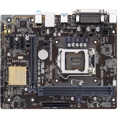 Free shipping original motherboard for for ASUS H81M-D R2.0 DDR3 LGA 1150 USB2.0 USB3.0 boards 16GB H81 Desktop motherborad