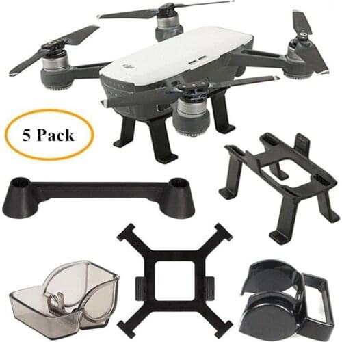 Landing Gear, Gimbal Camera Cover,Lens Hood, Joystick Protector, Propeller Stabilizers for DJI SPARK Accessories