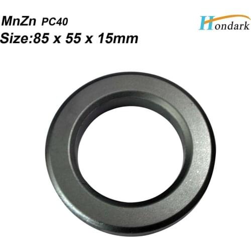 Inner 55mm 2.2''toroidal transformer core 85X55X15mm ferrite core toroid ferrite ring RF choke ferrite snap MnZn PC40,20pcs/lot