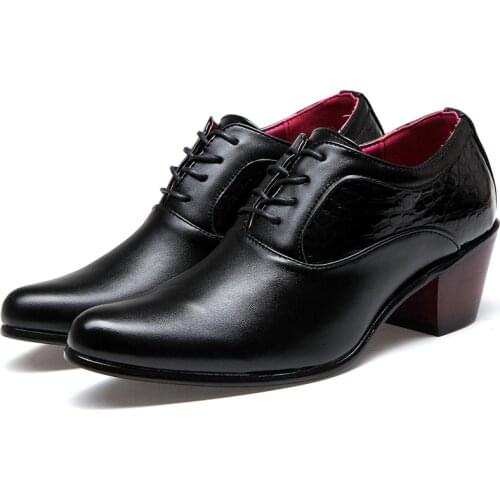 High Quality Mens Luxury Brand Shoes High Heels Men Wedding Shoes Non-slip Mens Dress Shoes 2021 Classic Designer Sneakers