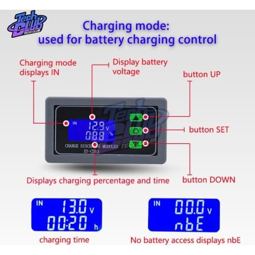 XY-CD63 30A Battery Charging Control Module Full Power Off DC Voltage Protection Under Voltage Power Loss Protector