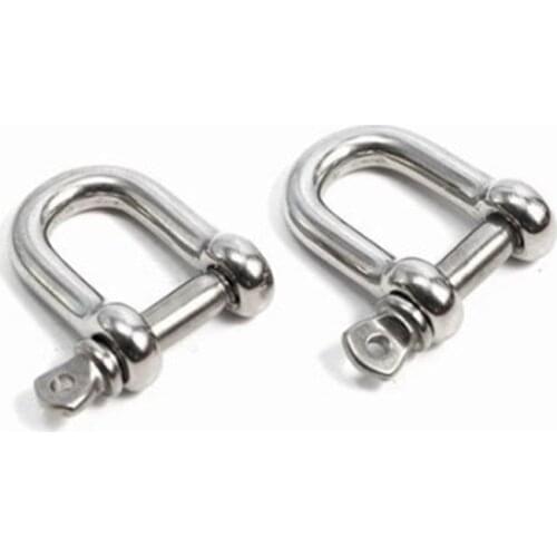 1pc M4-M12 100% A2 Stainless Steel 304 D-type Dee Shackle , High Quality Antirust D Shackle , SUS 304 M4-M12 Dee Shackle