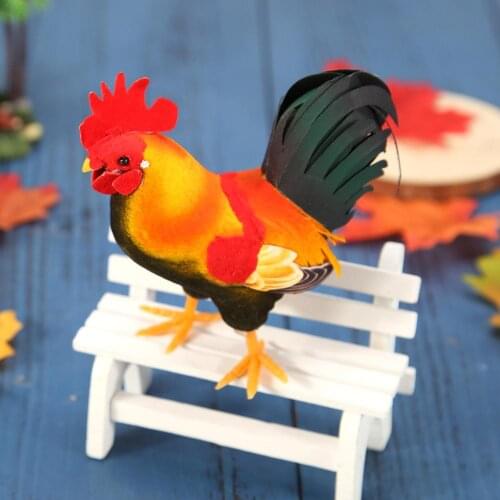 1 PC Simulation Foam Pigeon Rooster Model Fake Artificial Imitation Bird Animal Home Garden Ornament Miniature Decoration