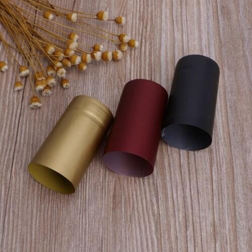 10Pcs Wine Bottle Heat Shrink Capsules Homebrew Top Cap Loose Line Peeling Easy C6UE