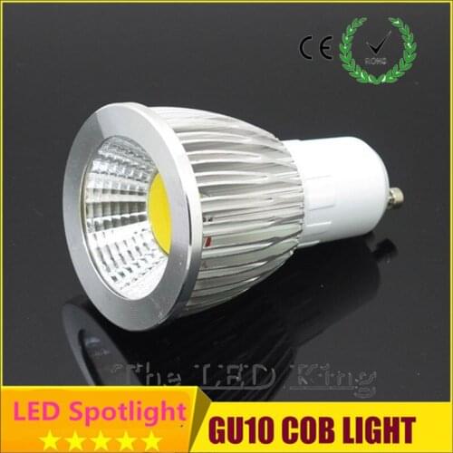10X COB chip GU10 E27 GU5.3 LED lamp 3W 5W 7W 85~265V Warm / Cold white DIMMABLE LED bulb Spotlight 120 Beam Angle