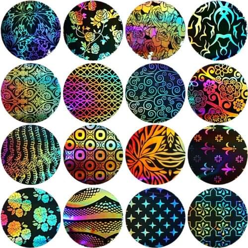 16pcs/set 4*20cm Starry Sky Holographic Laser Nail Foils Transfer Paper Nail Art Manicure Sticker Sets