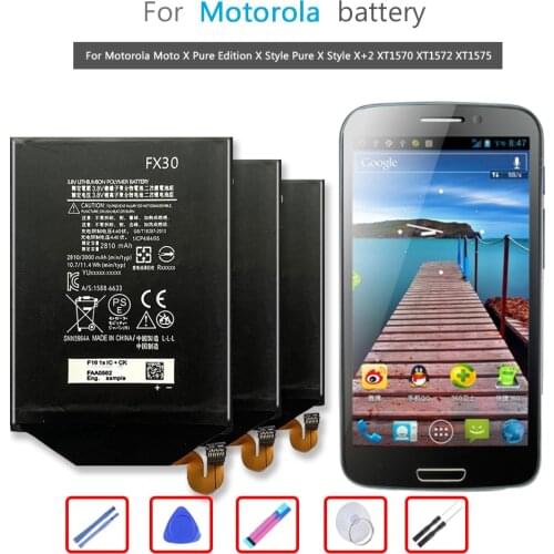 FX30 3000mAh Phone Battery For Motorola Moto X Pure Edition X Style Pure X Style X+2 XT1570 XT1572 XT1575 Bateria