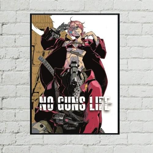 No Guns Life Anime Poster Canvas Print Japanese Hit New Drama Cover Wall Painting Decoration Gift Custom Poster