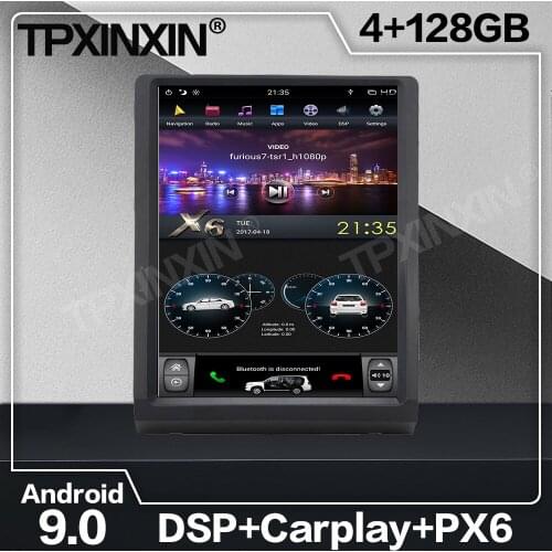 128G Tesla Screen Carplay Android Car Radio 2 Din Stereo Receiver For TOYOTA LAND CRUISER LC70 LC75 LC76 GPS Audio Recorder Unit