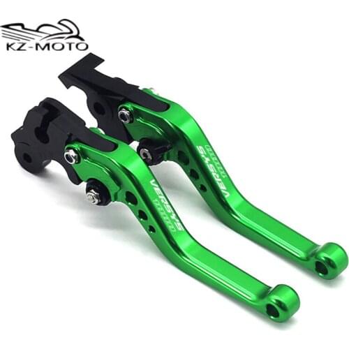 CNC Adjustable Brake Clutch Levers For Kawasaki VERSYS 1000 Versys 1000 2015 2016 2017 2018 2019 LOGO Motorcycle Short levers