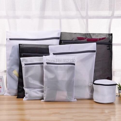 Delicates Laundry Wash Bags Mesh Drying Bag Clothes lingerie Protection Drying Bag Black and White for Washing Machine